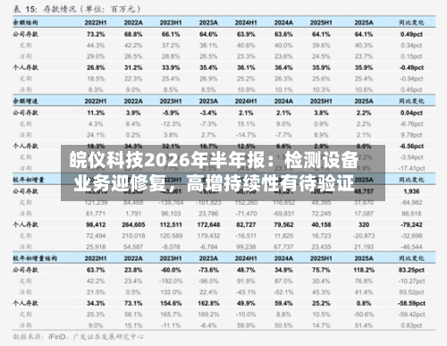 皖仪科技2026年半年报：检测设备业务迎修复，高增持续性有待验证-第2张图片